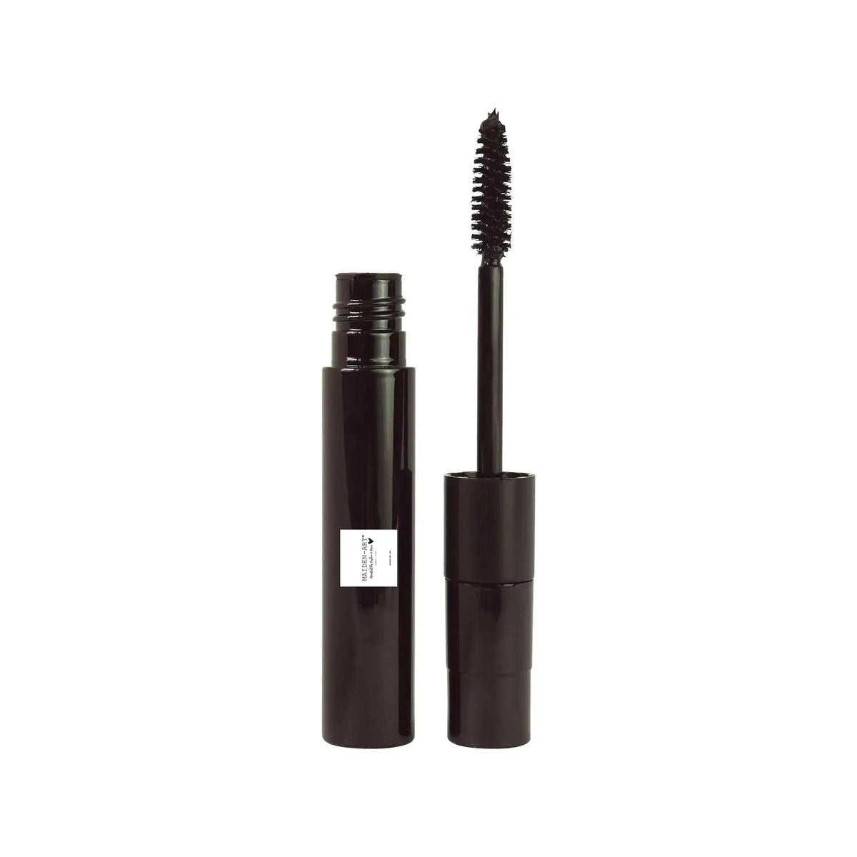 Dual Lash Mascara in black tube with wand showcasing brush for volume and definition.