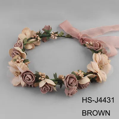 Miallo Boho Simulated Flower Wreath Romantic Beach Hair Bands – Beyond Beauty