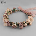 Miallo Boho Simulated Flower Wreath Romantic Beach Hair Bands – Beyond Beauty