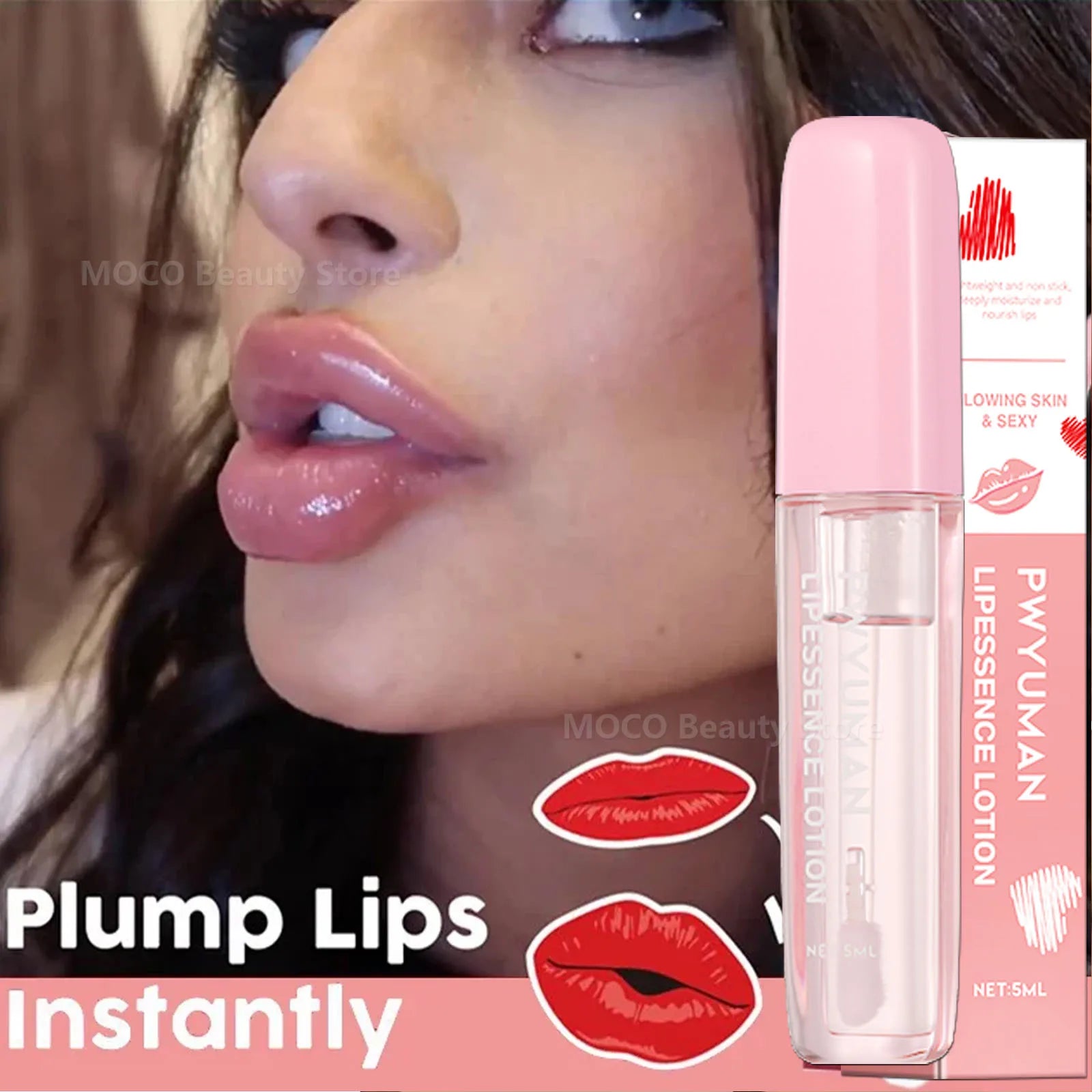 Volumising Lip Plumper Oil Lip Enhancer Lip Gloss Plumping Serum – Beyond Beauty