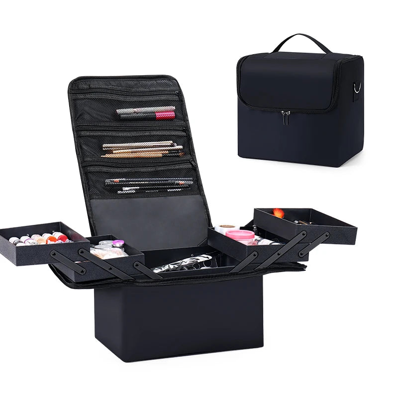 Large Makeup Carrying Train Case, Travel Bag – Beyond Beauty