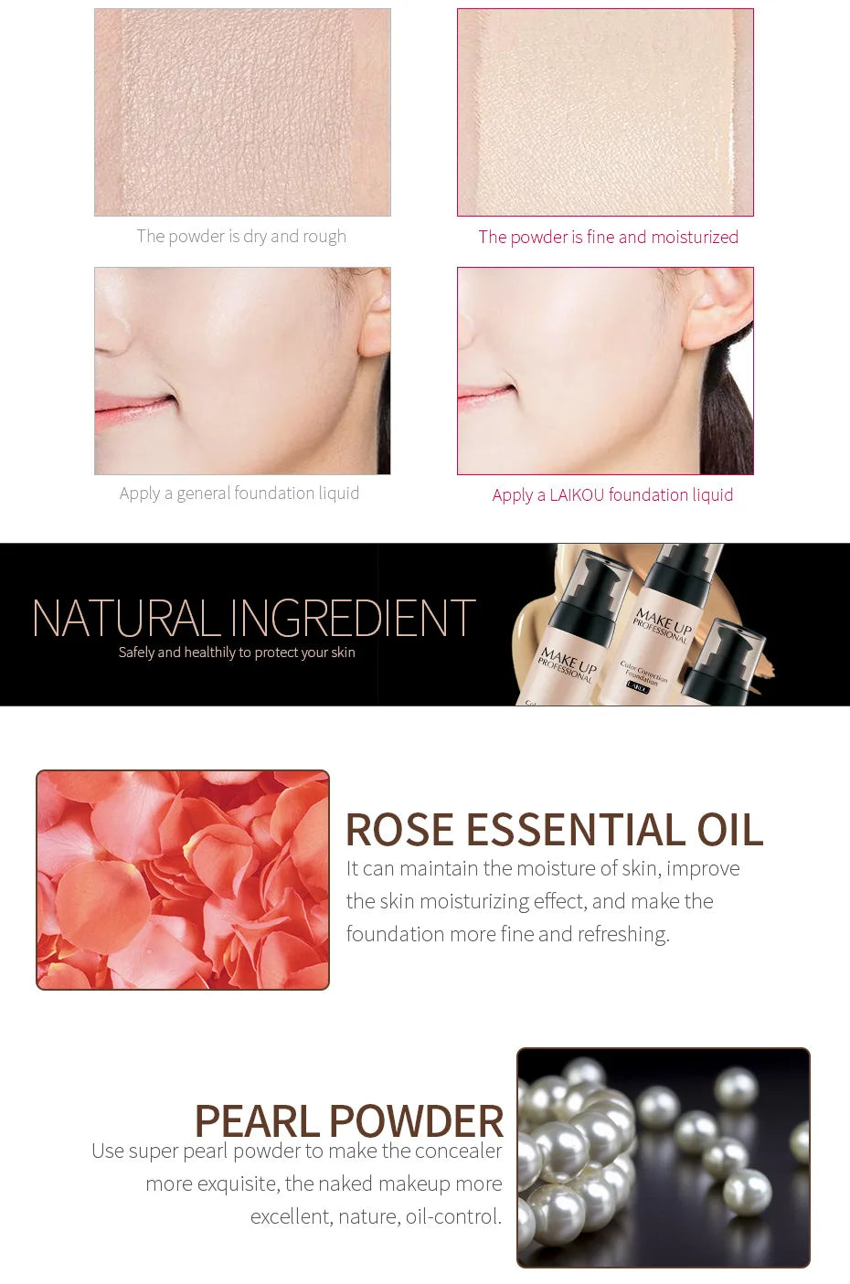 LAIKOU Makeup Base Face Liquid Foundation BB Cream – Beyond Beauty