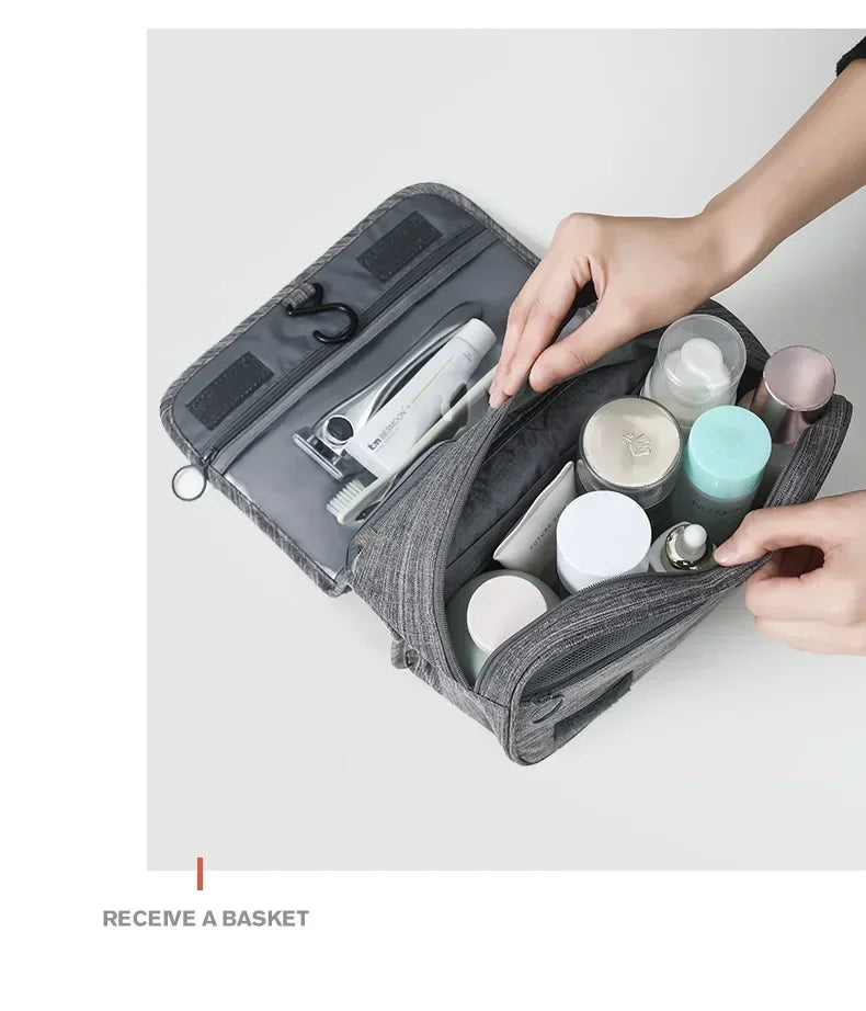 Waterproof Oxford Hanging Travel Toiletry Bag – Beyond Beauty