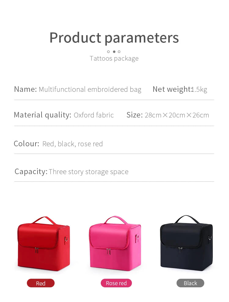 Large Makeup Carrying Train Case, Travel Bag – Beyond Beauty