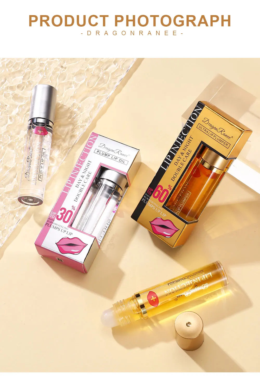 Volumising Lip Plumper Oil Lip Enhancer Lip Gloss Plumping Serum – Beyond Beauty