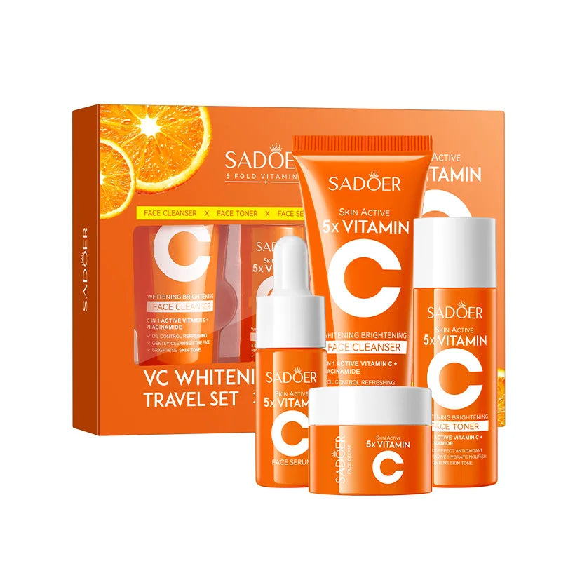 Vitamin C Moisturizing Travel Skincare Set - Cleanser, Toner, Serum – Beyond Beauty