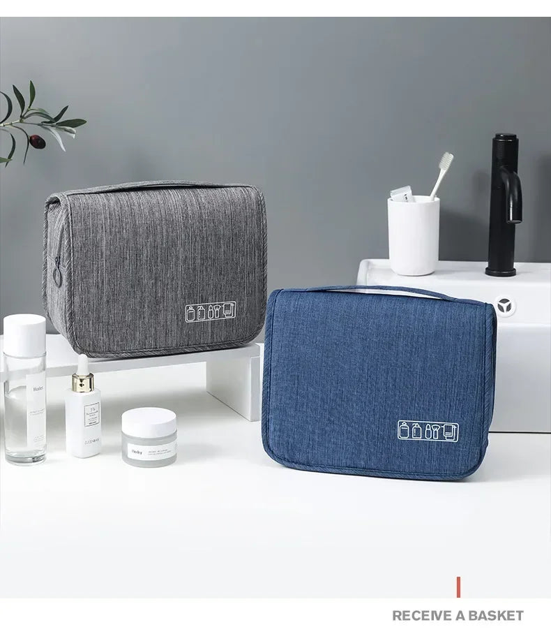 Waterproof Oxford Hanging Travel Toiletry Bag – Beyond Beauty