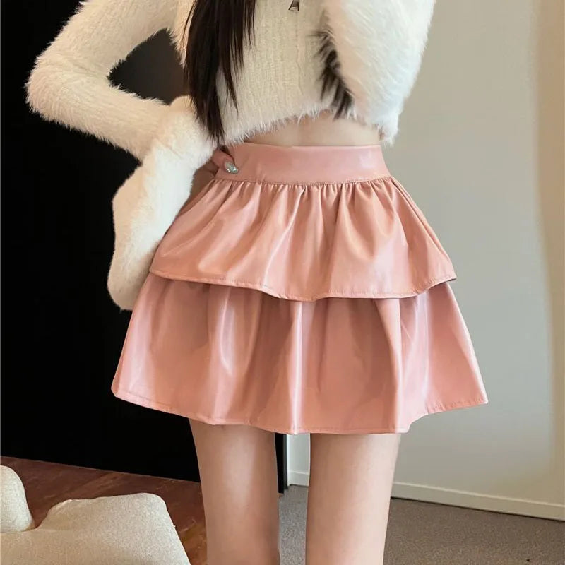 Zoki Winter Thick Women Short Parkas Warm PU Leather Coats – Beyond Beauty