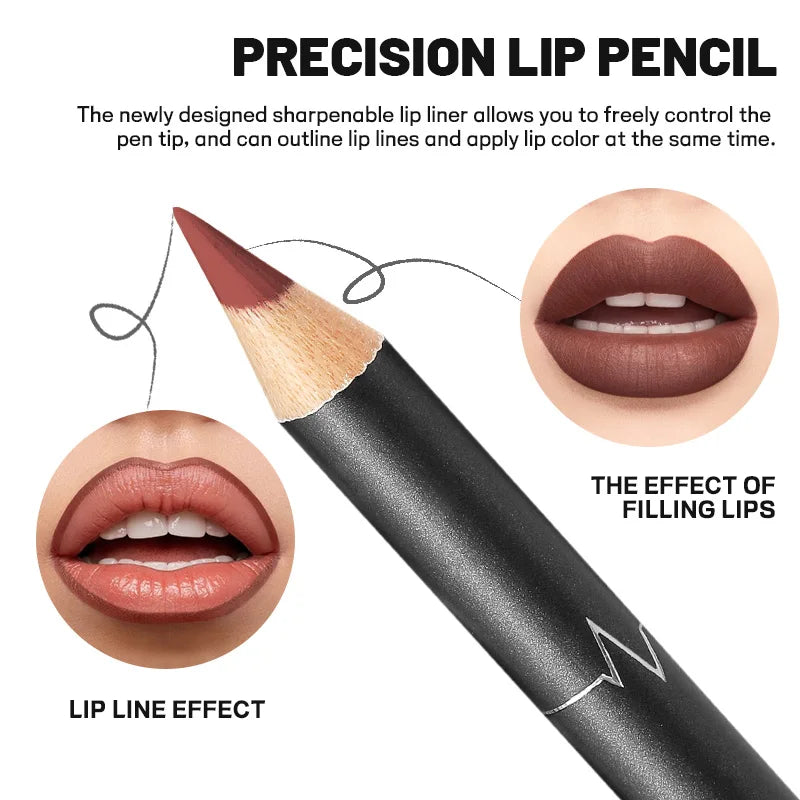 Waterproof Matte Lipliner Pencil Red Contour Tint Lipstick – Beyond Beauty