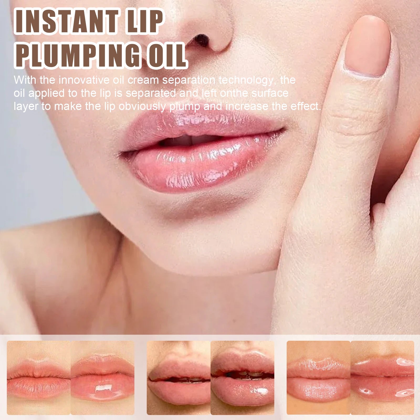 Volumising Lip Plumper Oil Lip Enhancer Lip Gloss Plumping Serum – Beyond Beauty
