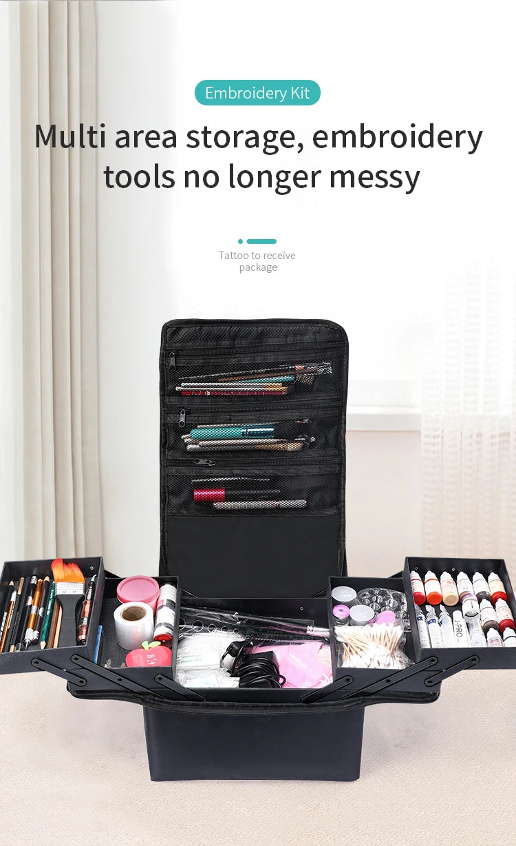 Large Makeup Carrying Train Case, Travel Bag – Beyond Beauty