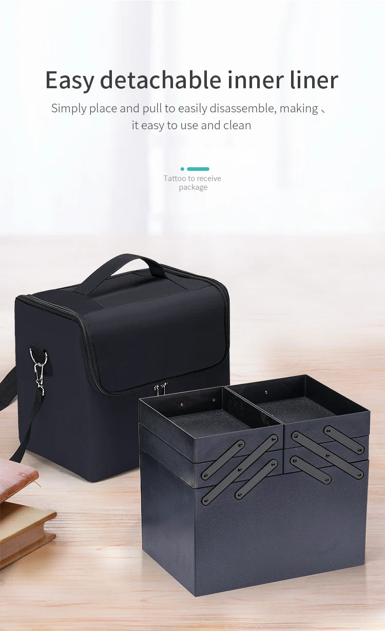 Large Makeup Carrying Train Case, Travel Bag – Beyond Beauty