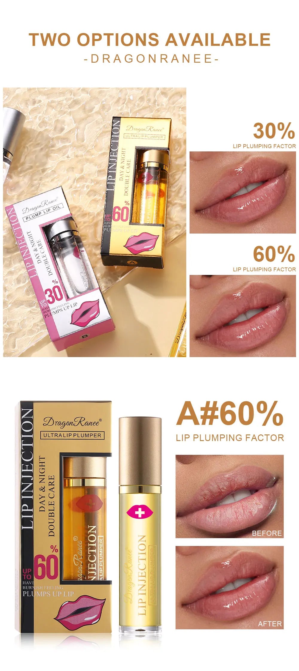 Volumising Lip Plumper Oil Lip Enhancer Lip Gloss Plumping Serum – Beyond Beauty