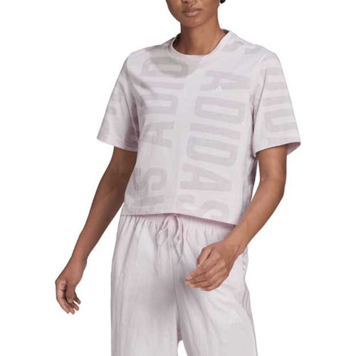 adidas Women's  BLUV Q2 Cropped Tee - Almost Pink – Beyond Beauty