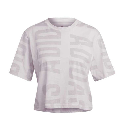 adidas Women's  BLUV Q2 Cropped Tee - Almost Pink – Beyond Beauty