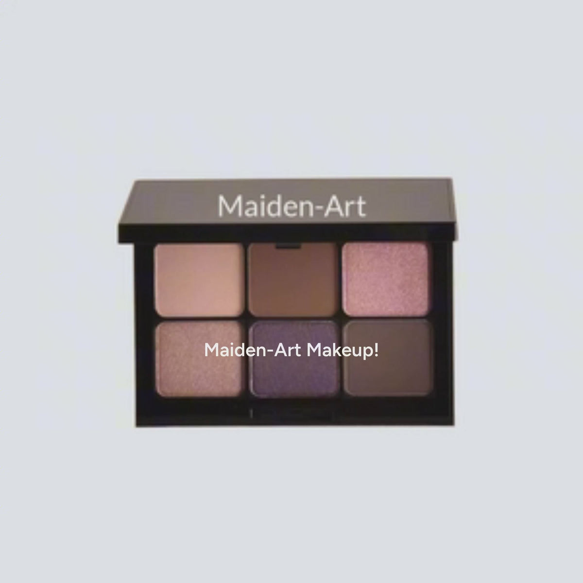 Maiden-Art Makeup eyeshadow palette featuring six versatile shades for creative looks.