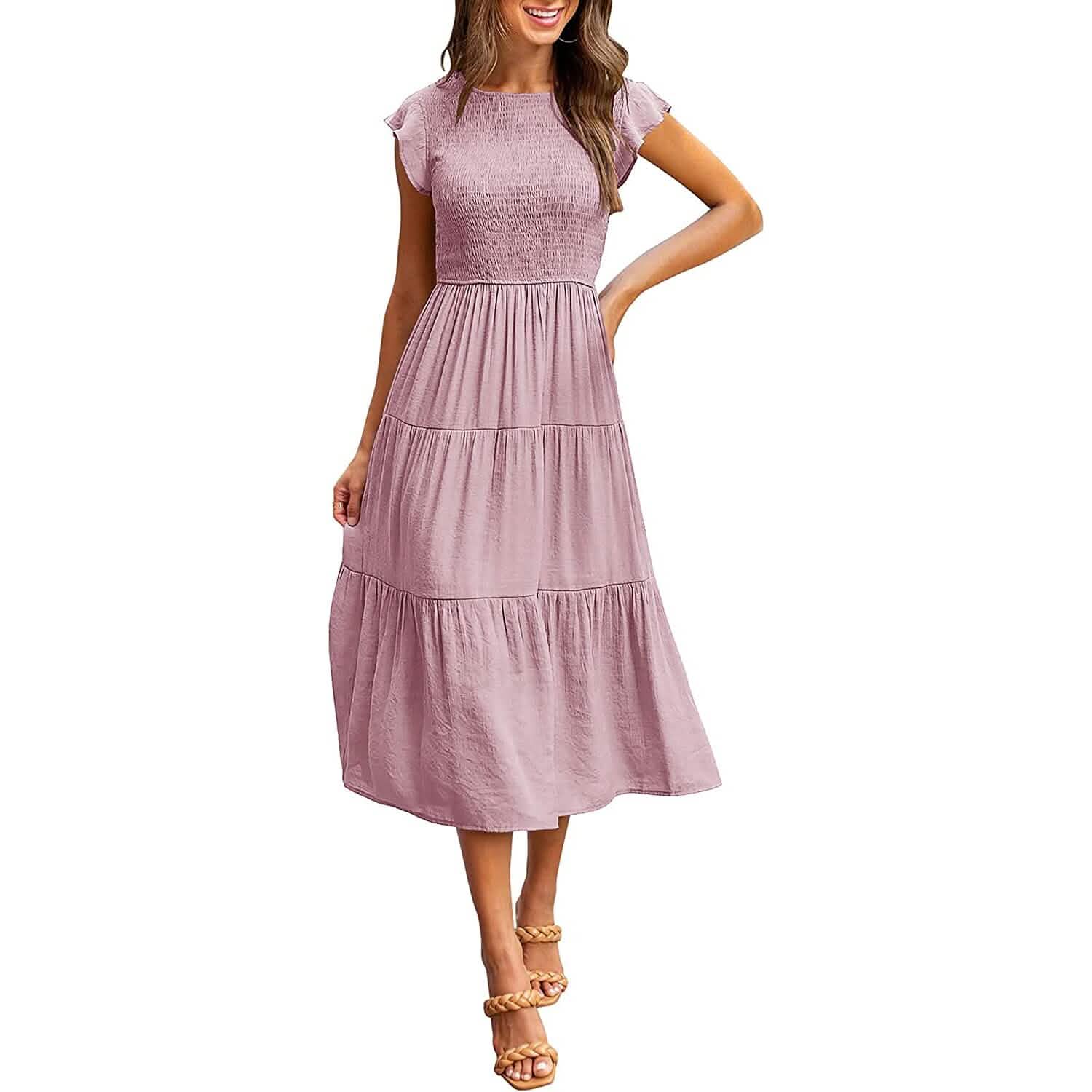 Women's Summer Casual Tiered A-Line Dress – Beyond Beauty