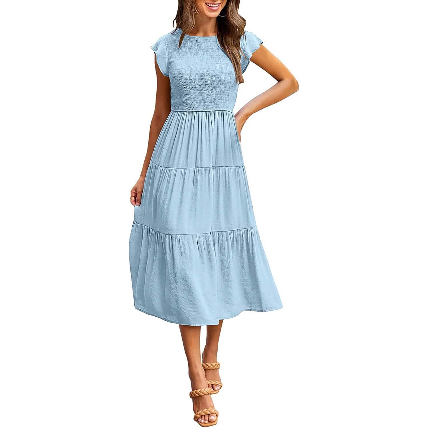 Women's Summer Casual Tiered A-Line Dress – Beyond Beauty